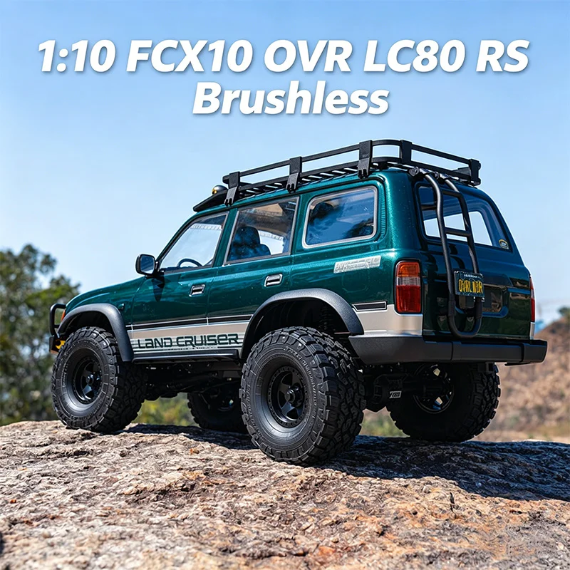 FMS 1:10 FCX10 OVR LC80 4WD Brushless Waterproof Officially Authorized Limited Edition Simulation RC Climbing Car Model Toy Gift