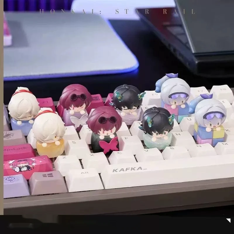 

Star Rail Finger Tip Keycap V1 Series Blind Box Personalized Mechanical Keyboard Keycaps Decorate Cute Christmas Halloween Gift