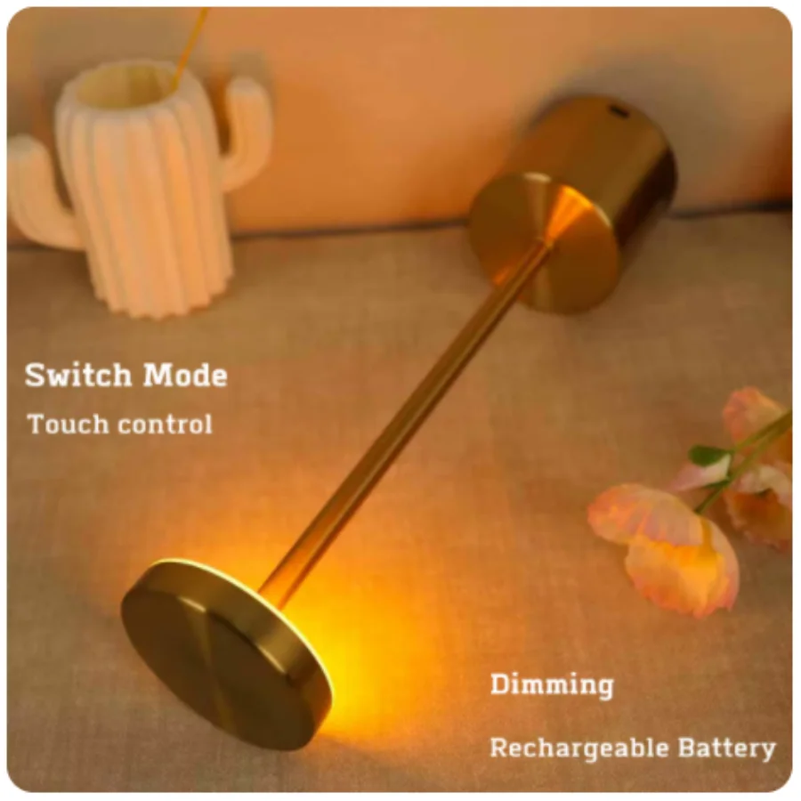 USB Metal Touch Sensor Rechargeable Lamp For Room Decoration Table Lamp Restaurant Bar Coffee Art Nouveau Christmas Night Light