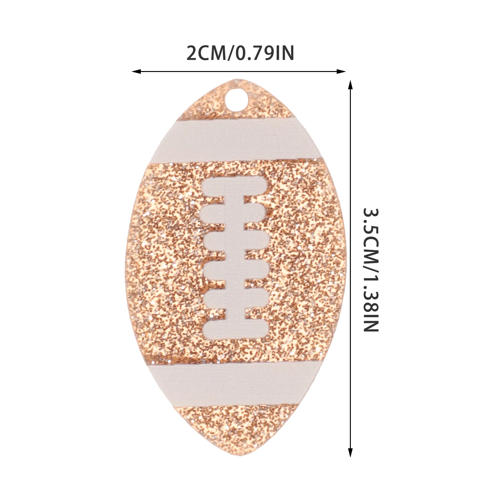 

10 Pcs Rugby Pendant Acrylic Jewelry Making Charms Sports Balls Beads Diy Crafts Earrings Excellent Workmanship