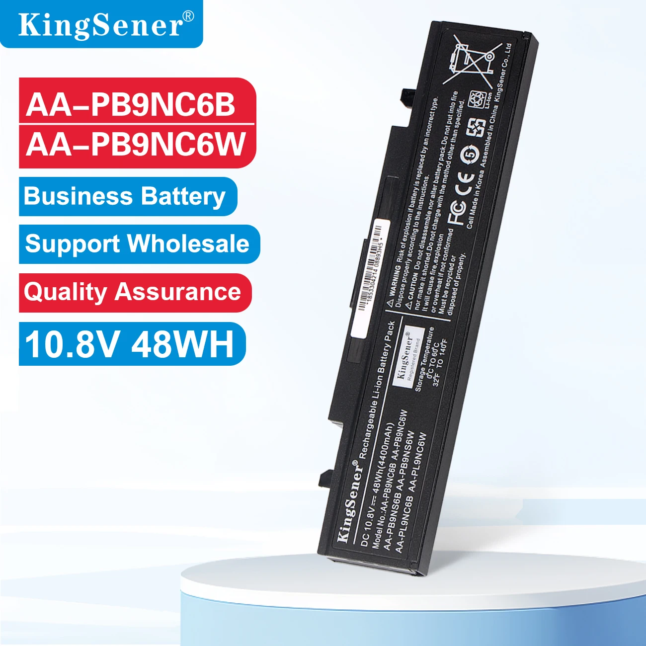 

KingSener AA-PB9NC6B Laptop Battery for SAMSUNG R530 R528 R428 R429 R430 R467 R468 R478 AA-PB9NC6W AA-PB9NS6B AA-PB9NS6W