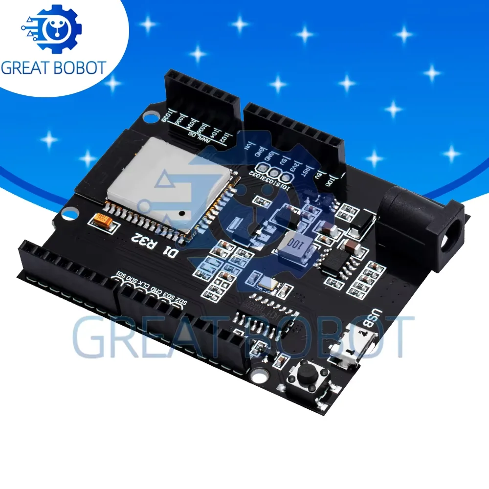 for Wemos D1 R32 ESP32 Development Board - WiFi/Bluetooth 4MB Flash with CH340G for Arduino