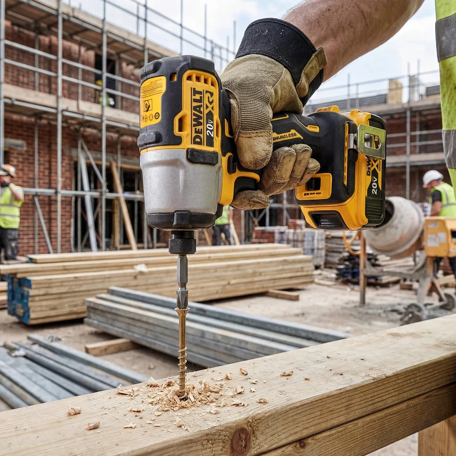 DEWALT Impact Electric Driver 20V Brushless Cordless screwdrivers 205N.m High Torque Power Tools Adjustable Speed DCF845 view 3