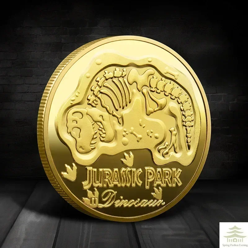 Souvenir Coin REPLICA Commemorative Coins Medallion Badges Coins Jurassic Park Dinosaurs Coins
