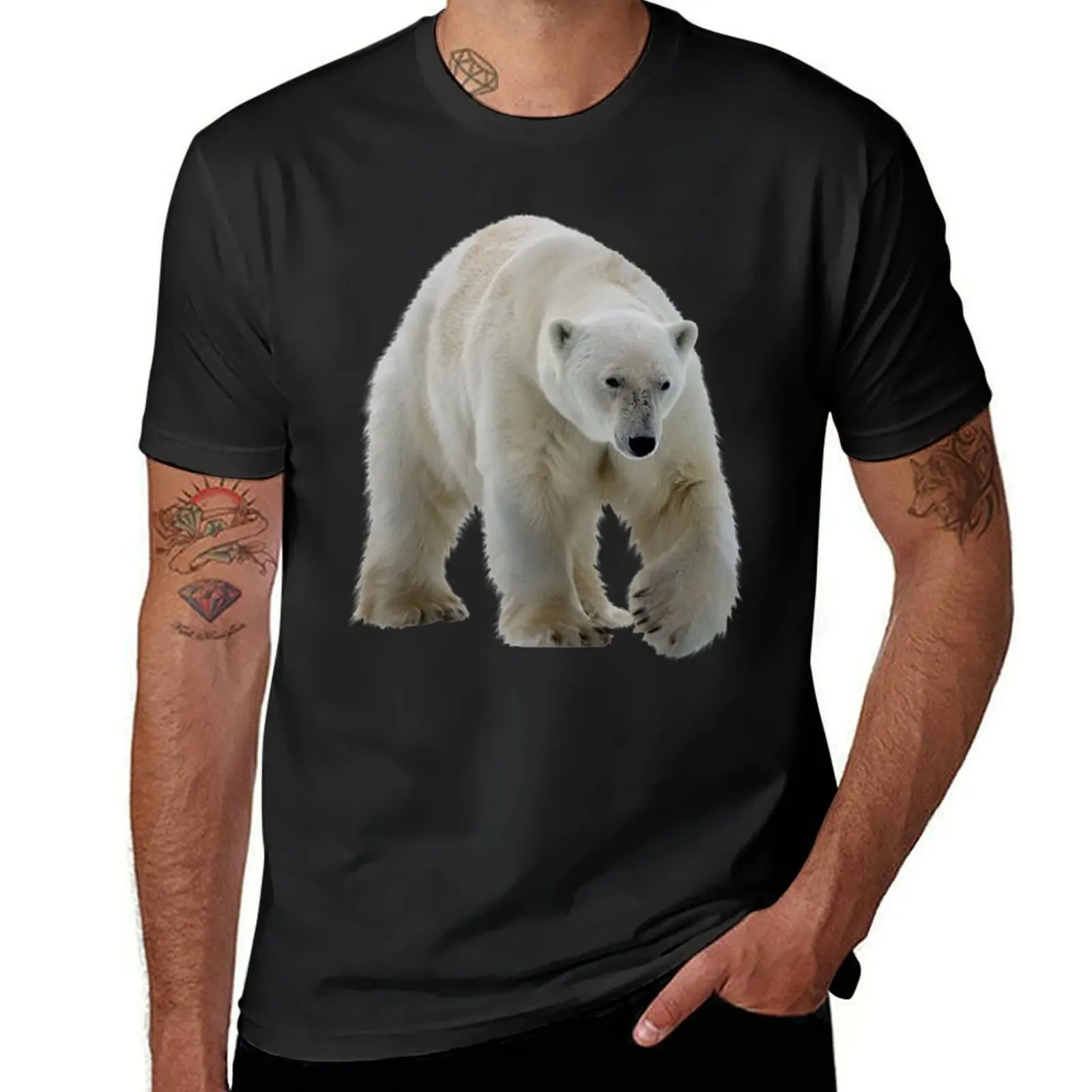 Polar Bear T-Shirt oversized new edition oversizeds Aesthetic clothing mens graphic t-shirts anime