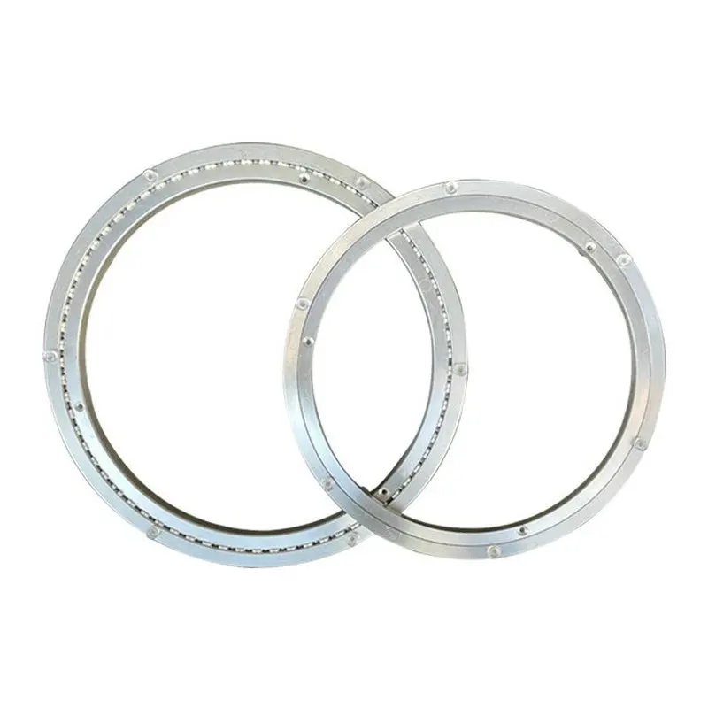 NEW 5/8/10/12/14/16Inches Smooth Quiet Design Lazy Susan Aluminum Ball Bearing Turntable Swivel Plate with Mute Strap