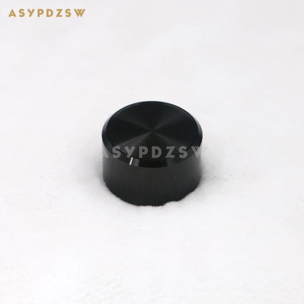 1 PCS 38*22mm Amplifier Volume potentiometer Aluminum knob Chamfer High gloss silver/Black (Optional)