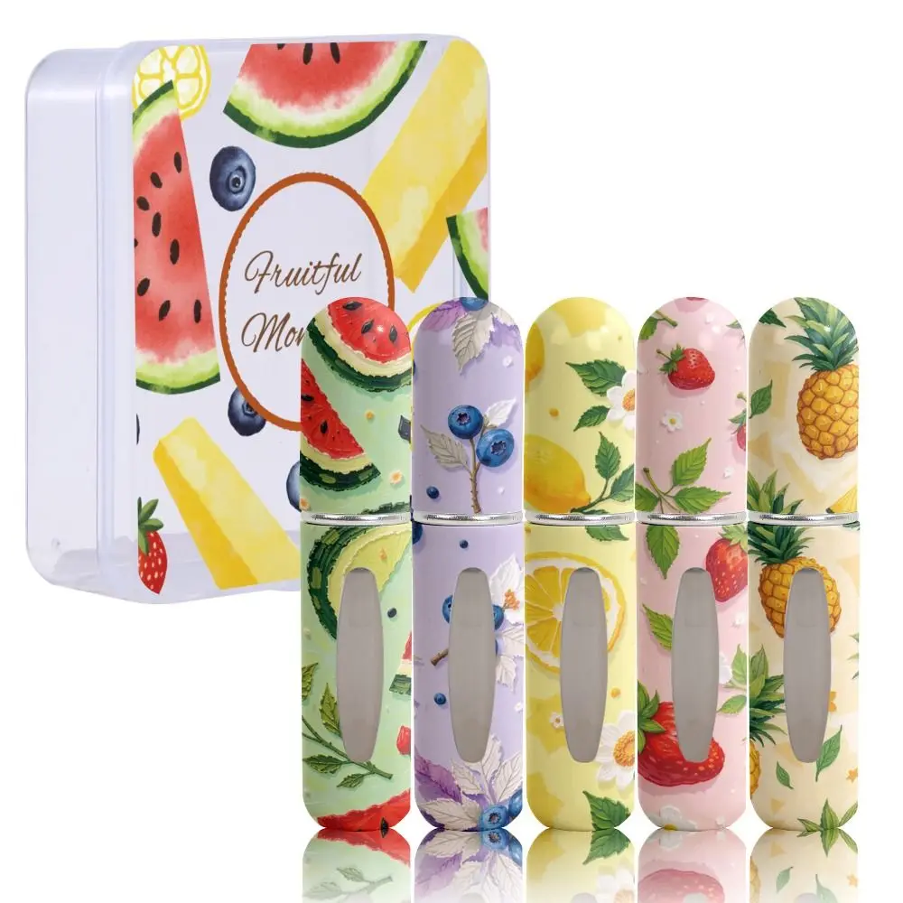 

4Pcs/Set 5ml Mini Perfume Bottle Refillable with Storage Box Empty Cosmetic Containers Leak-proof Perfume Dispensing Bottles