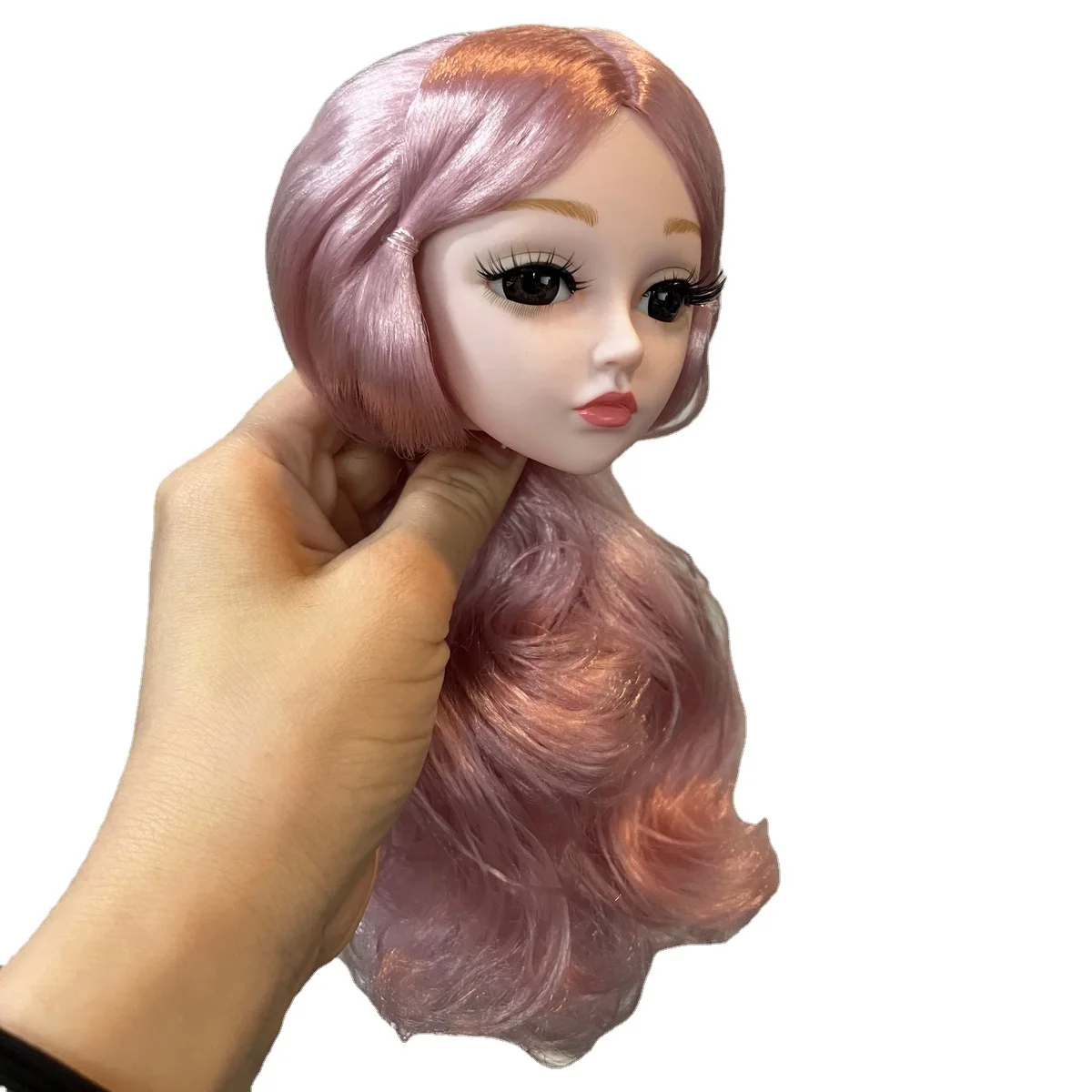 Exquisite 3D Princess Doll Head Figurine Eyeball Makeup Toy Accessory Suitable For 60cm 1/3 BJD Doll Head Miniature Collectible