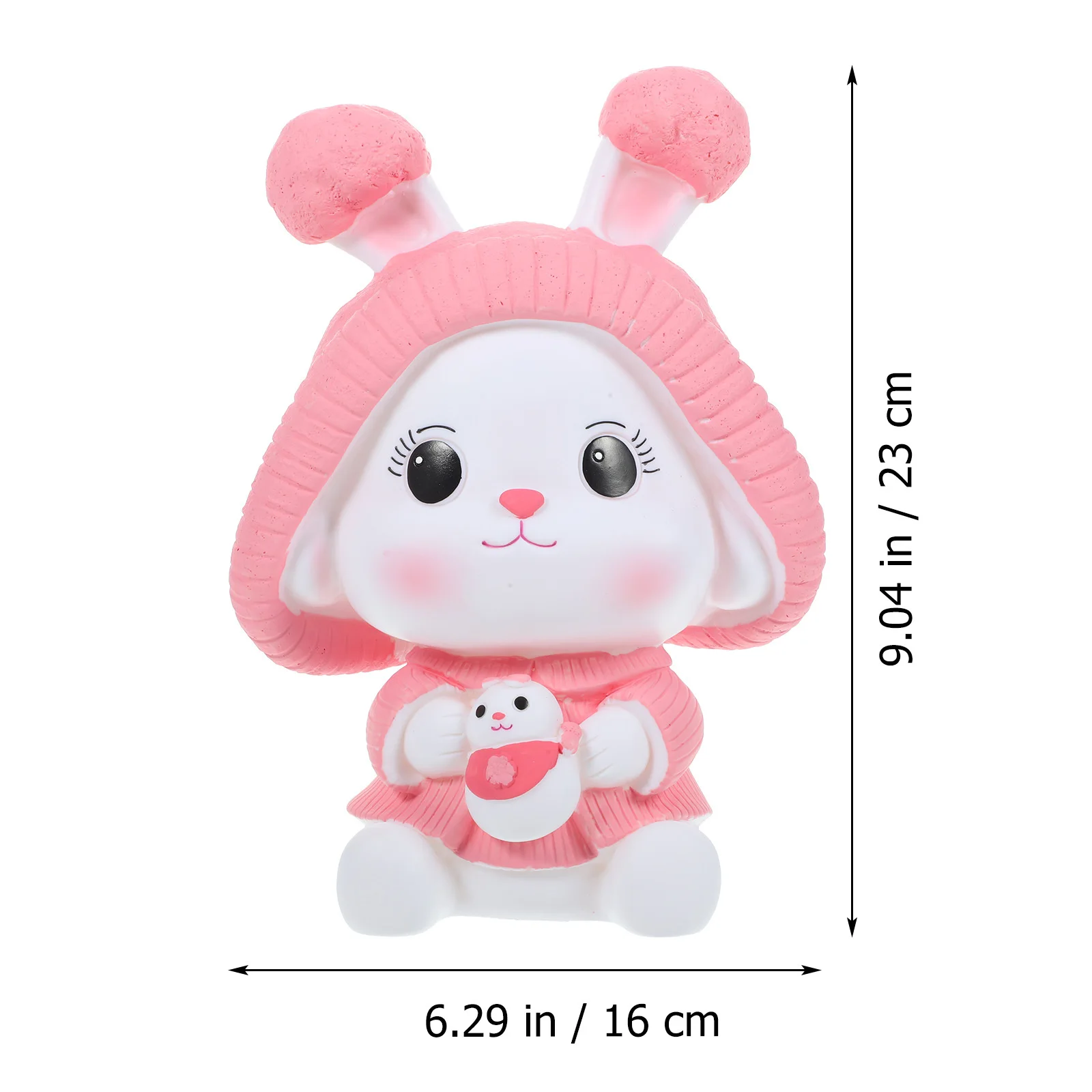 女の子向けのかわいいウサギの貯金箱、素敵なウサギのお金入れ、斬新なコインバンク、子供用貯金箱、デスクトップデコレーション、お部屋の飾り