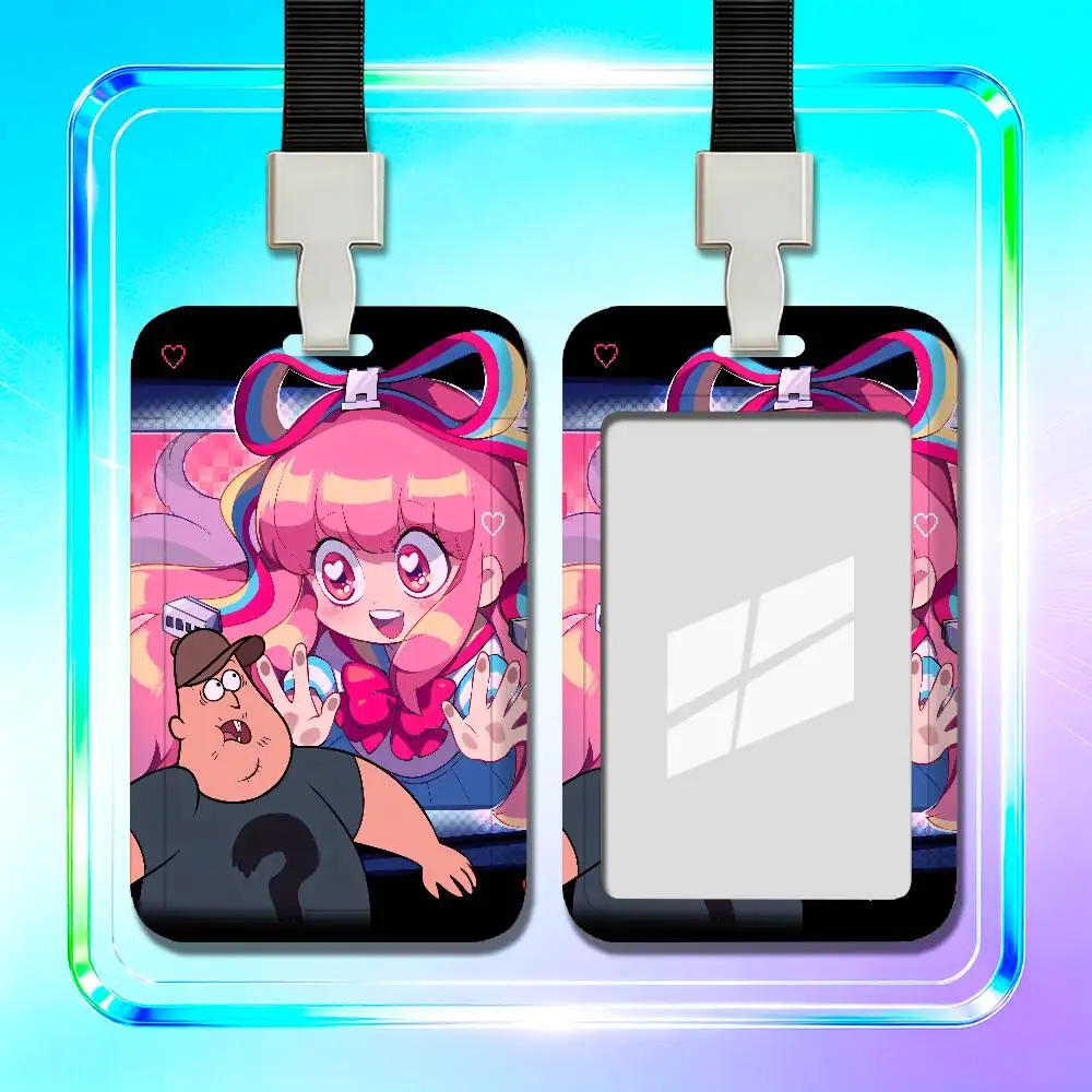 For Gravity Falls Giffany Dipper Bill Cipher Employee ID Card Holder Badge Office Student Bank Work Credit Decoration Case view 3