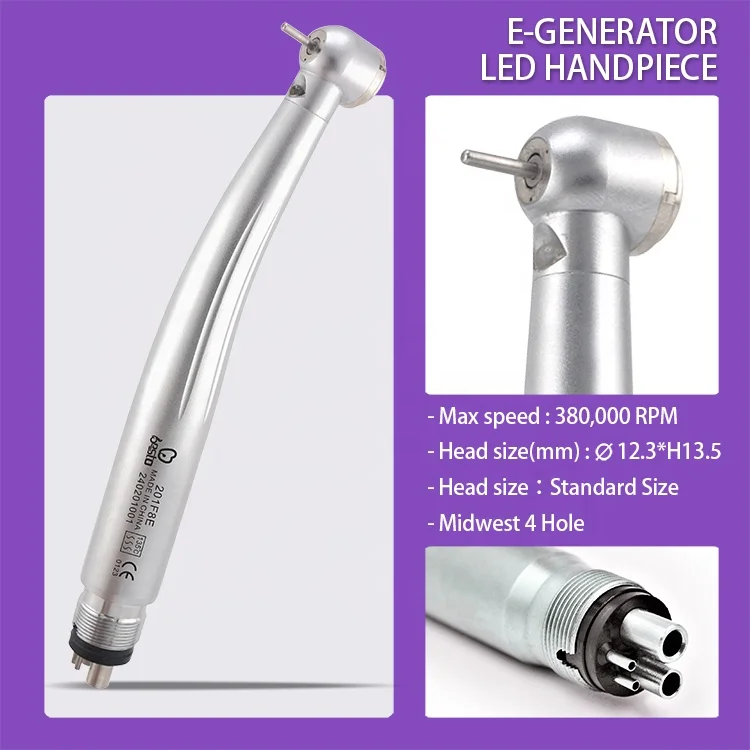 Besto den tal ความเร็วสูงและต่ํา Handpiece ชุดปุ่ม Contra Angle Air มอเตอร์ Handpiece ความเร็วสูงชุด 4 หลุม