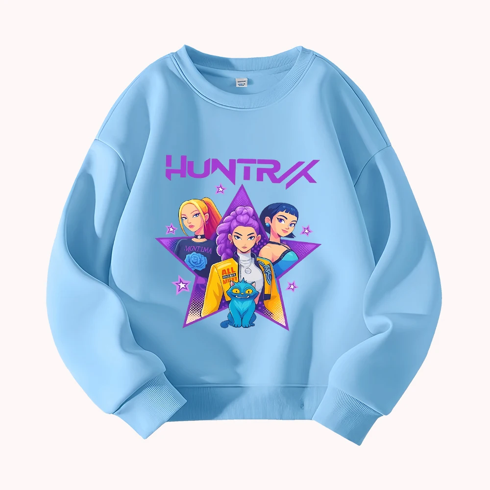 

HUNTRX графический свитшот женский повседневный пуловер с круглым вырезом и длинными рукавами с принтом персонажей мультфильма модный уличный топ