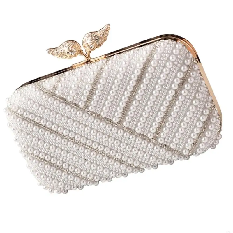 Fashion Beaded Evening Handbag Lightweight Practical Polyester Shoulder Bag 