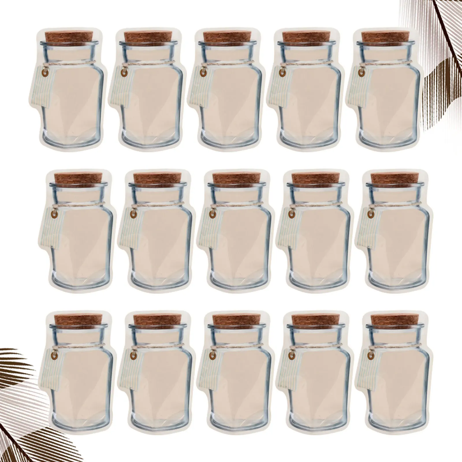 

20 Pcs Food Bag Reusable Pouch Treat Bags Airtight Storage Containers Bottle Grocery Self-sealing Zipper