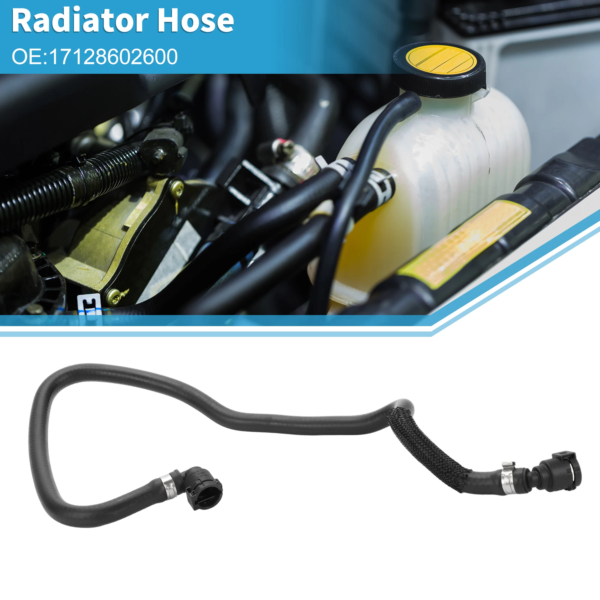 

Шланг радиатора UXCELL No 17128602600, переливная труба расширительного бачка двигателя для BMW 530e 2018-2020, резиновая черная