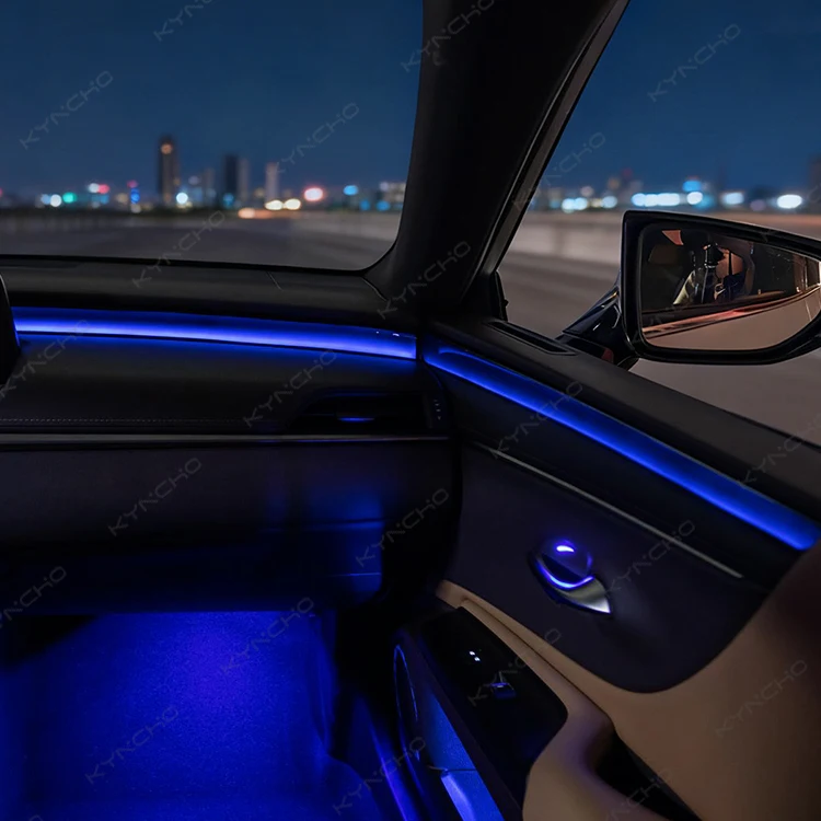 For Lexus ES 2018-2023 Auto Interior Lighting 64 Color Symphony Smart Flowing Phantom Active LED Ambient Interior Enhancement