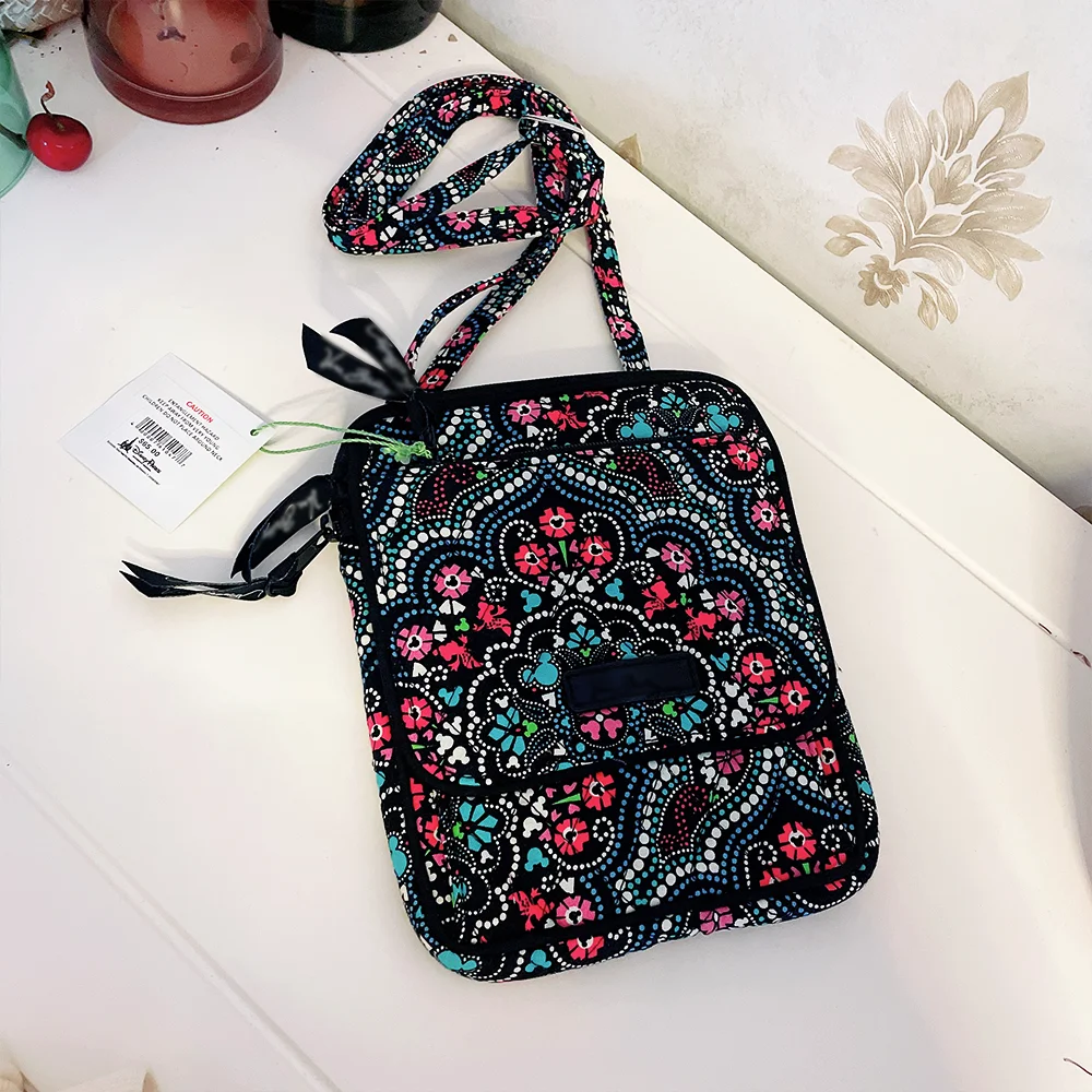 VB slanting small bag cotton environmental protection printed phone bag