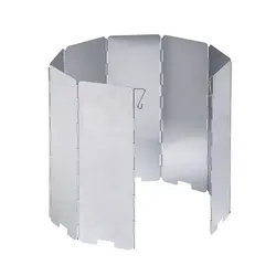 Ultralight Outdoor 10 Platen Opvouwbaar Windschild Camping Kachels Windscherm Opvouwbare Gasfornuizen Windverdedigers Kachel