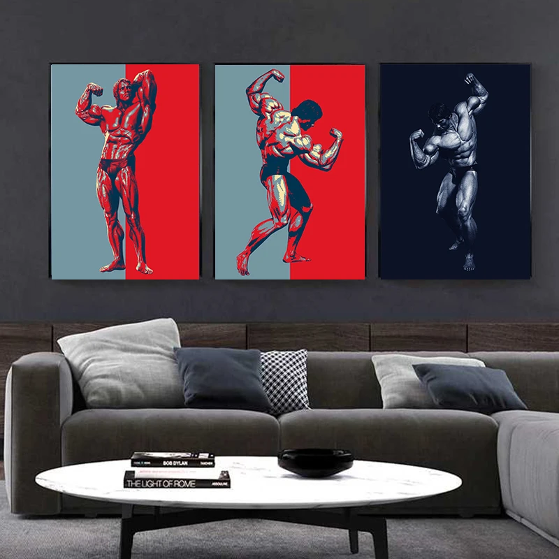 Fitness Motivation Poster Arnold Schwarzenegger Bodybuilding Muscle Canvas Painting Wall Art For Gym Bedroom Home Decor