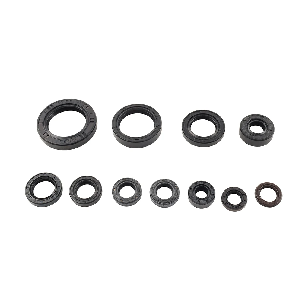 Motorcycle Complete Engine Oil Seal Kit Set 11pcs For Honda CR125R 2004-2007