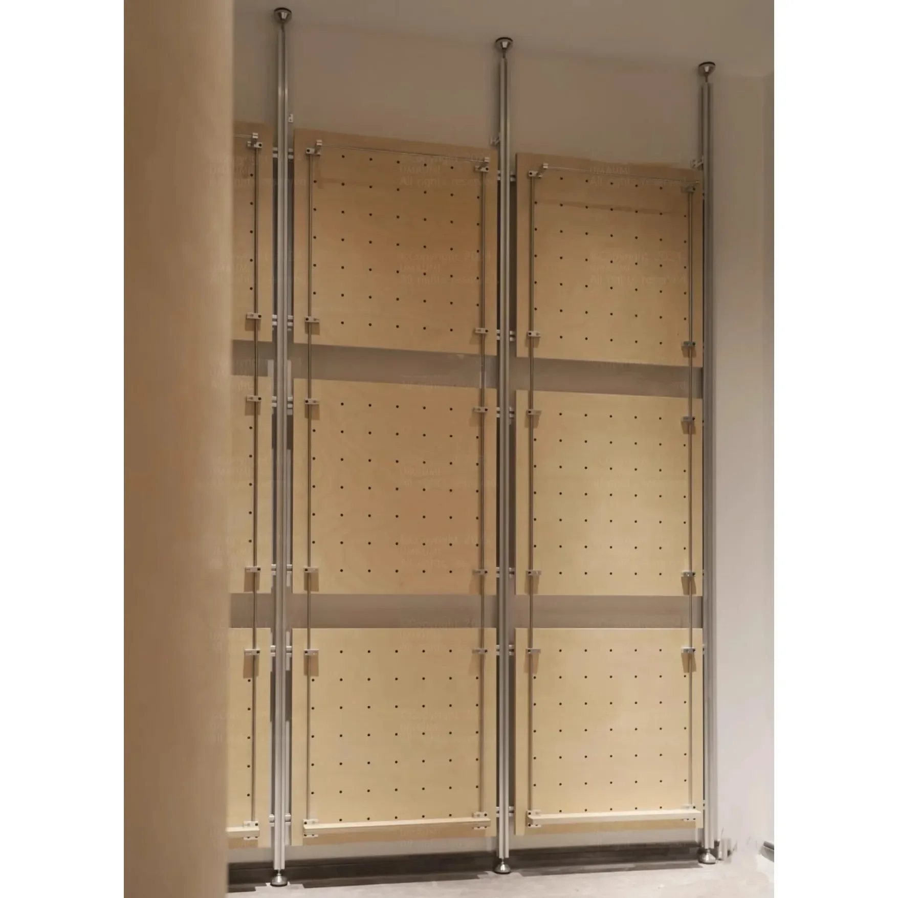 Aluminum profile marine plate rack, living room entrance door, hole plate, partition rack, storage hanger