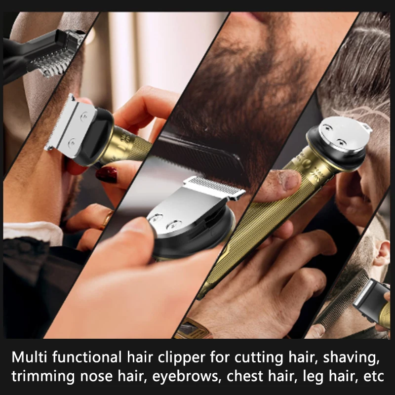 6-In-1 Hair Clipper Electric Hair Trimmer 6200 RPM High Power Men's Trimmer Multi Functional Trim Hair Nose Beard Beauty Kit