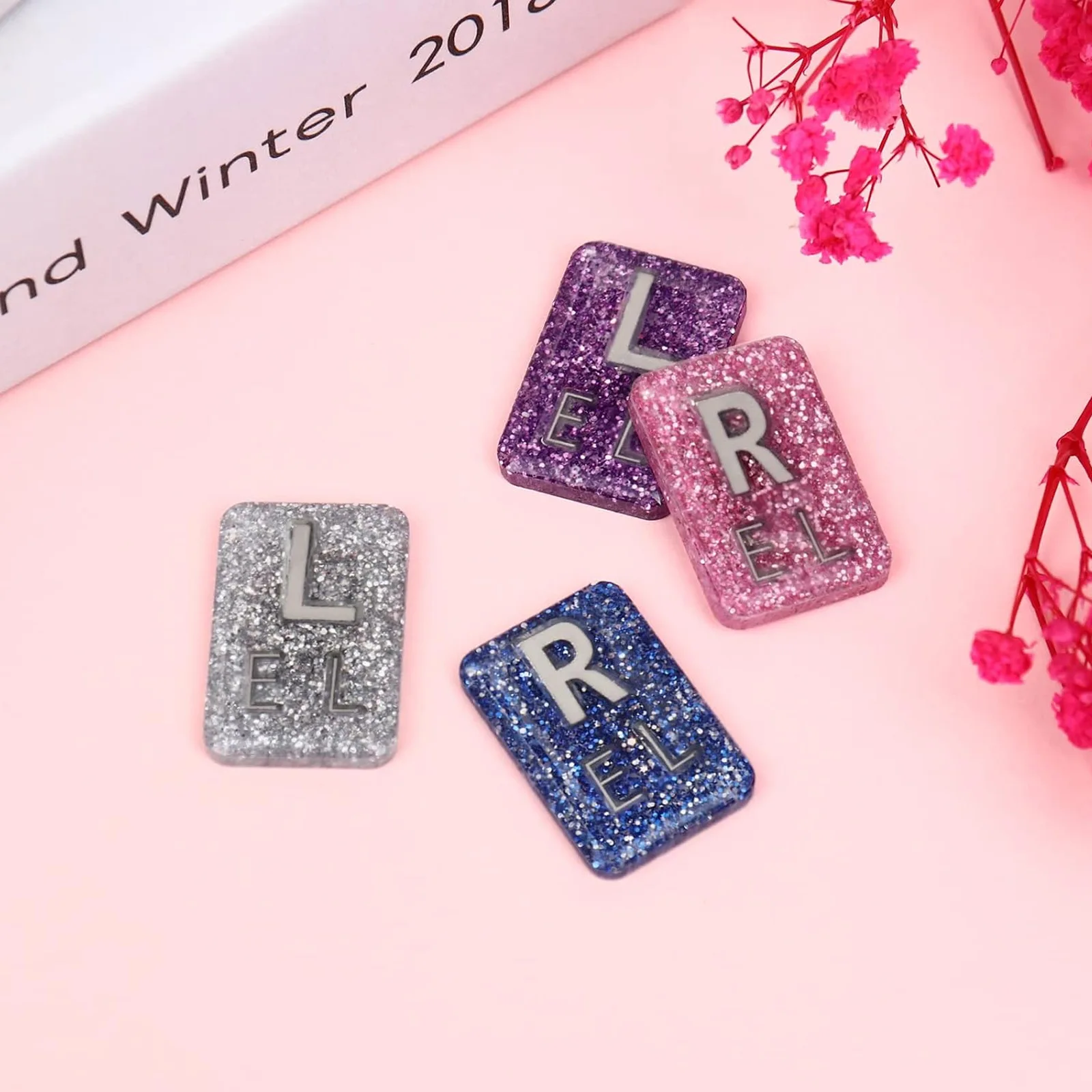 Nurse Reusable Marker Flashy Doctor Marker Badge Resin X-Ray Marker Reusable Glitter X-Ray Badge For Doctor'S Office Nurse