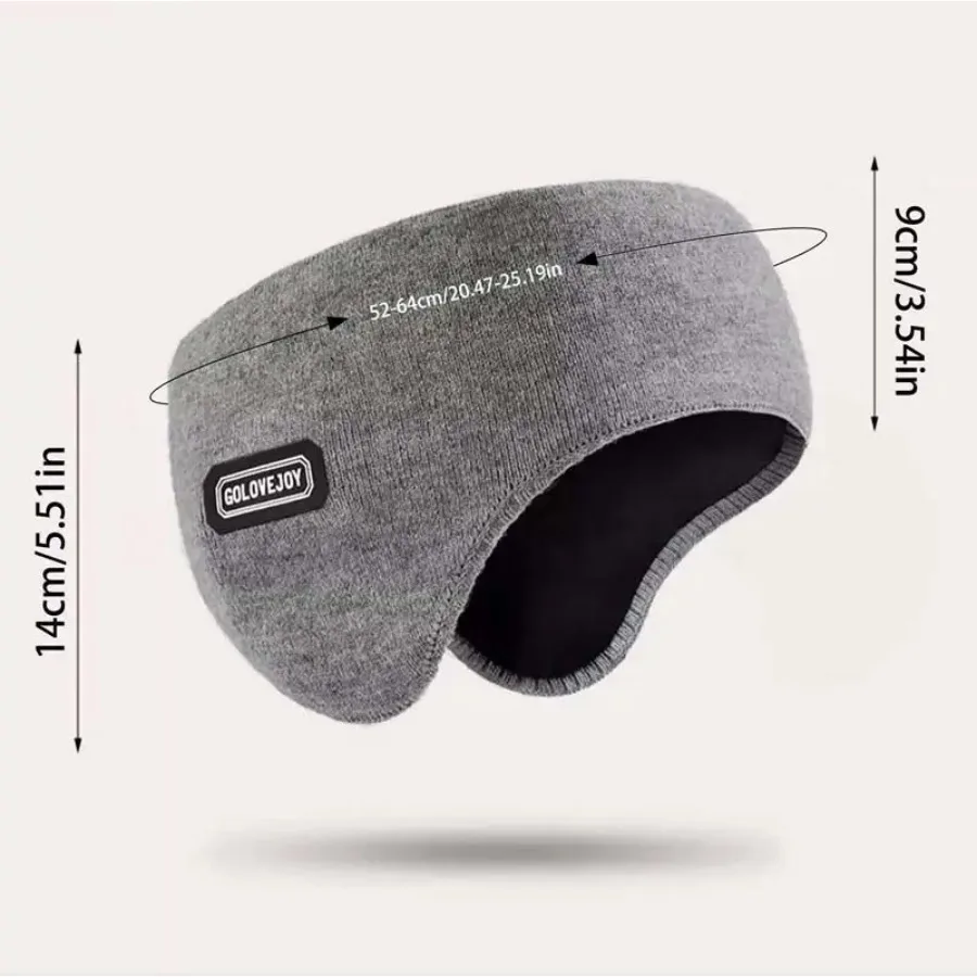 للجنسين الشتاء الأذن يفشل طبقة مزدوجة يندبروف الحرارية تدفئة الأذن سميكة الباردة واقية كامل التفاف عقال للرياضة في الهواء الطلق