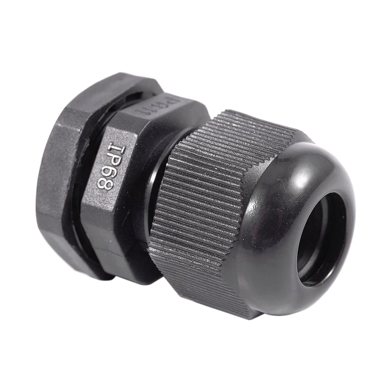 Hot 500 X Black Plastic Waterproof Connector PG11 5-10Mm Diameter Cable Gland