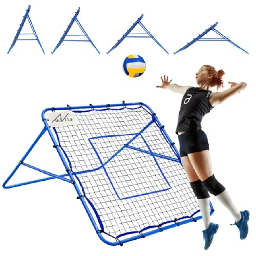 

Volleyball Lacrosse Rebound Net Pro Lacrosse Rebounder for Backyard 7x4FT/6x4FT/4x4FT Bounce Back Net with Target Strike Zone E