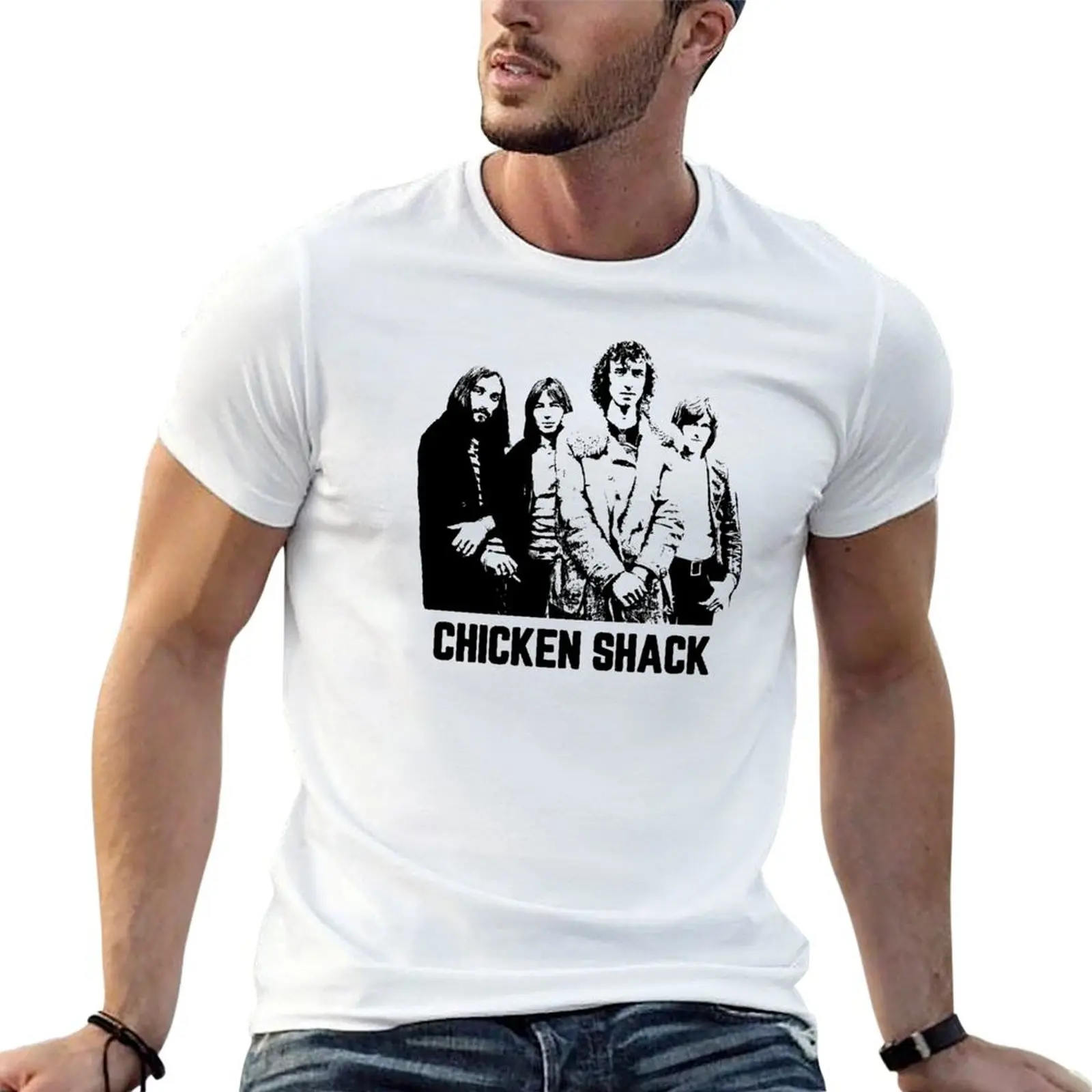 CHICKEN SHACK BLUES BAND STAN WEBB SUPER COOL T-Shirt t shirts for man slim fit t shirt man luxury T-Shirt