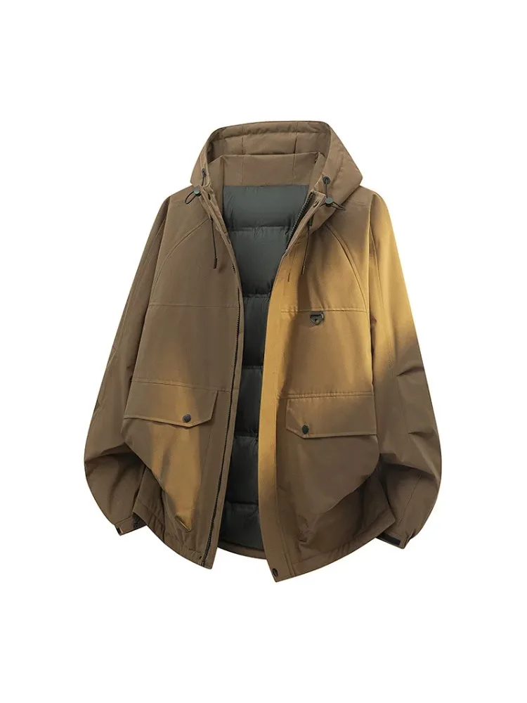 

New Autumn Winter Outerwear New Style Popular Trendy Cotton Coat Men's Fashionable Coat Trendy Men's Cotton Jacket Large Size