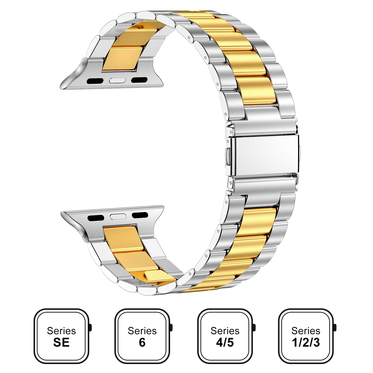 Neues Metallarmband für Apple Watch 12 11 10 46mm 45mm 44mm Edelstahl-Armband IWatch 9 8 7 6 SE 42mm 41mm 40mm 38mm Band – Detail 33