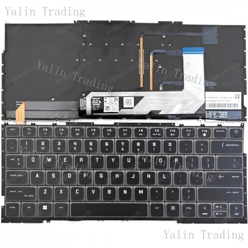 Clavier américain rétroéclairé RGB S+New pour ordinateur portable de jeu HP Omen Transcend 14-FB 14-FB0000, pièce de rechange