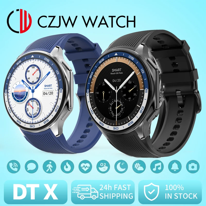 

ZZYSMART DT WATCH X Smart Watch 4GB ROM MP4 Video Play Waterproof Men Women Smartwatch BT call Local Music 3D UI AMOLED AOD Mode