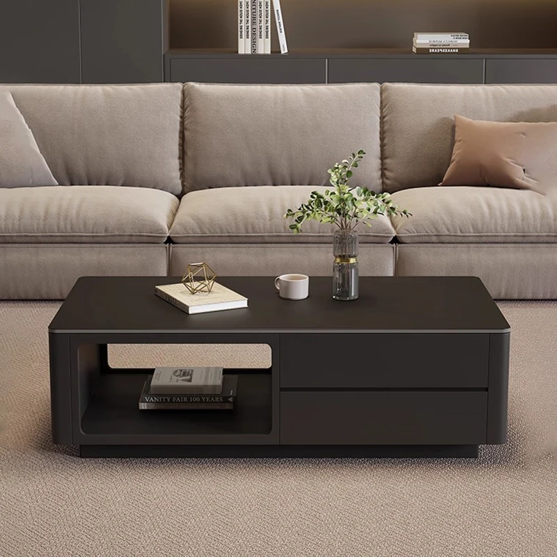 Nordic Style With Storage Coffee Table Rectangle Design Minimalist Cool Coffee Table Living Room Trendy Table De Salon Furniture