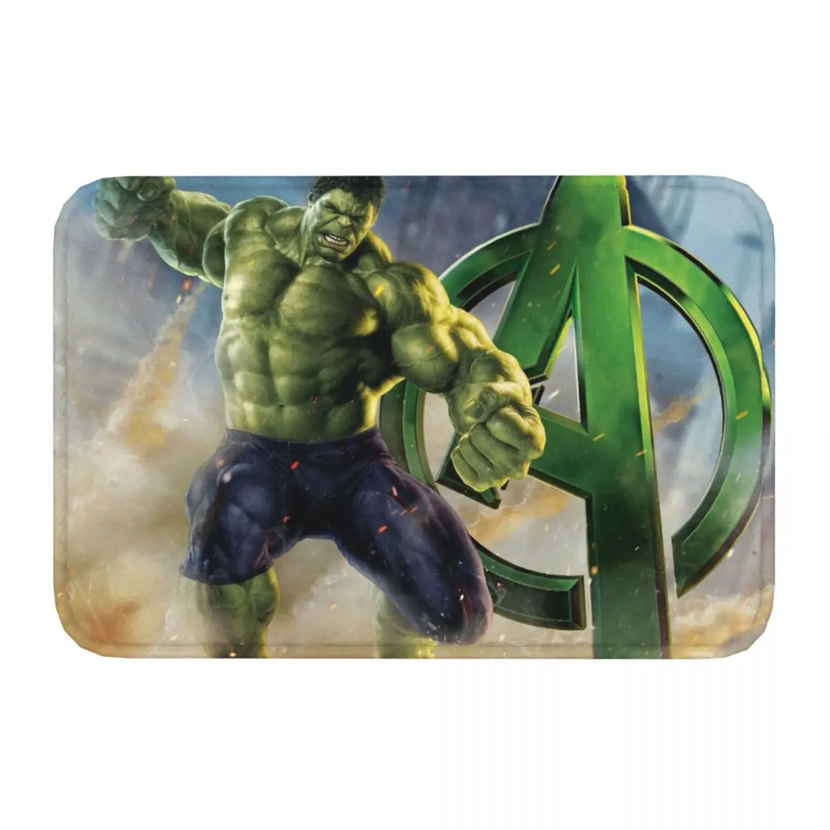 Cool Kitchen Non-Slip Carpet Marvel Hulk Living Room Mat Welcome Doormat Home Decoration Rug