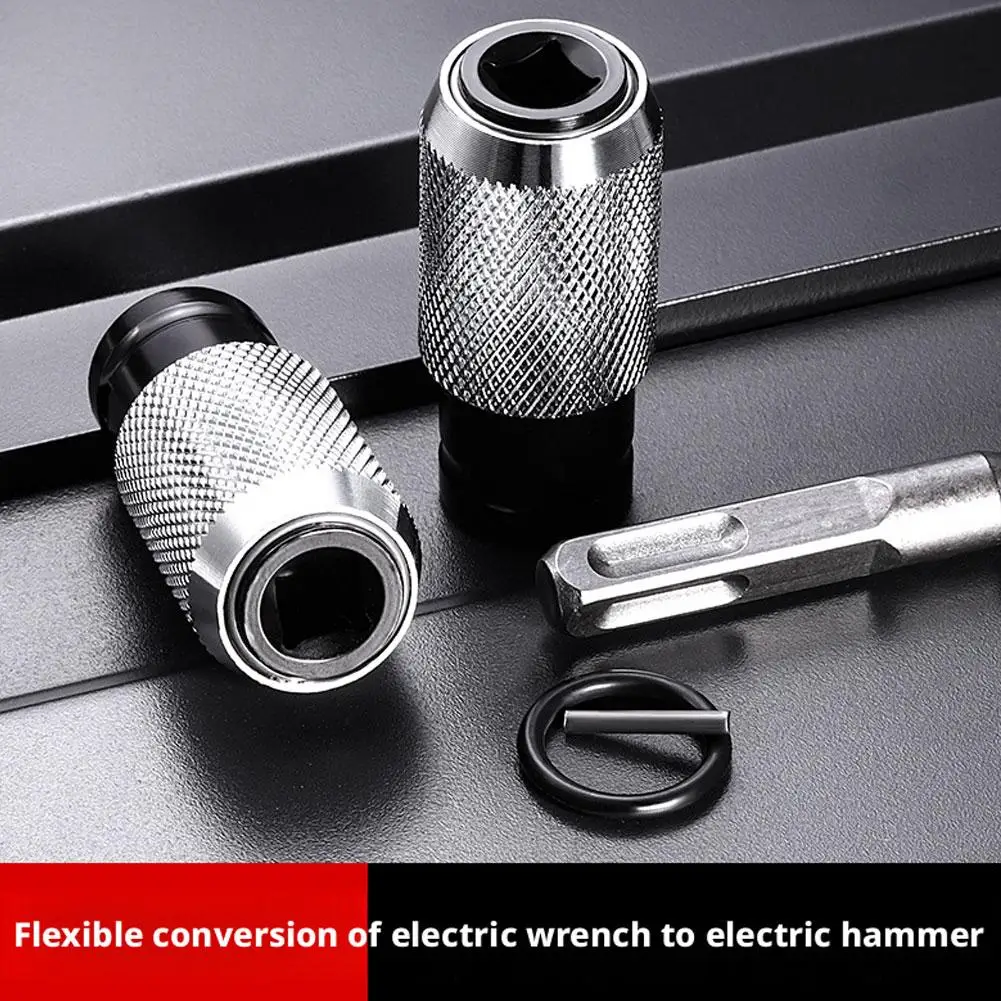 

Rotary Hammer Adapter with 4 Impact Drill Bits Set Quick-Release Electric Hammer to Converter Kit Electric Wrench Tools