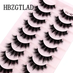 HBZGTLAD 10 Pairs 3D Mink Lashes Natural Eyelash Dramatic False Eyelashes Faux Cils Makeup Fake Eyelash Extension maquiagem