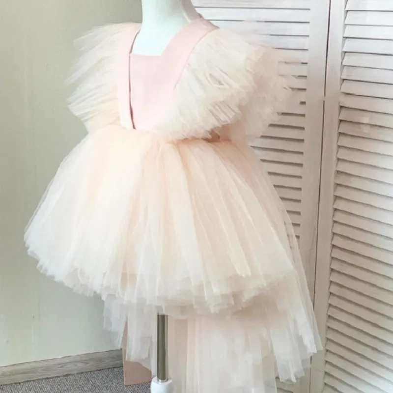 Fashion Baby Girl Princess Tutu Dress Infant Toddler Child Ruffle Vestido Party Wedding Birthday  Pageant Baby Clothes 1-12Y