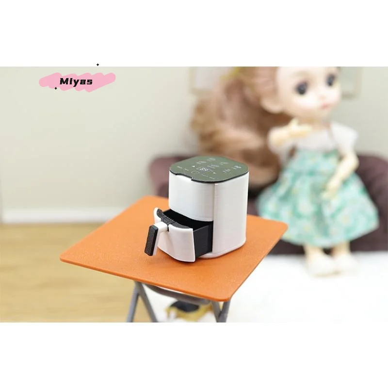 

【M】1Pcs Kids Storytelling Game Toy 1/12 Scale Miniature Air Fryer For Doll House Kitchen Scene Arrangement With Realistic Detail