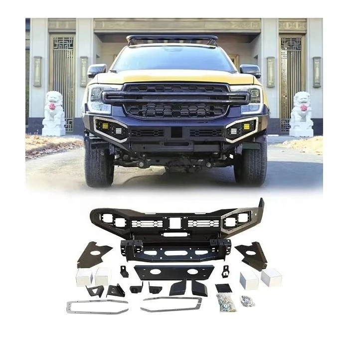 

4X4 Pickup Steel Front Rear Bumper Car Bumper Compatible for FORD RANGER T9 2022 2023+