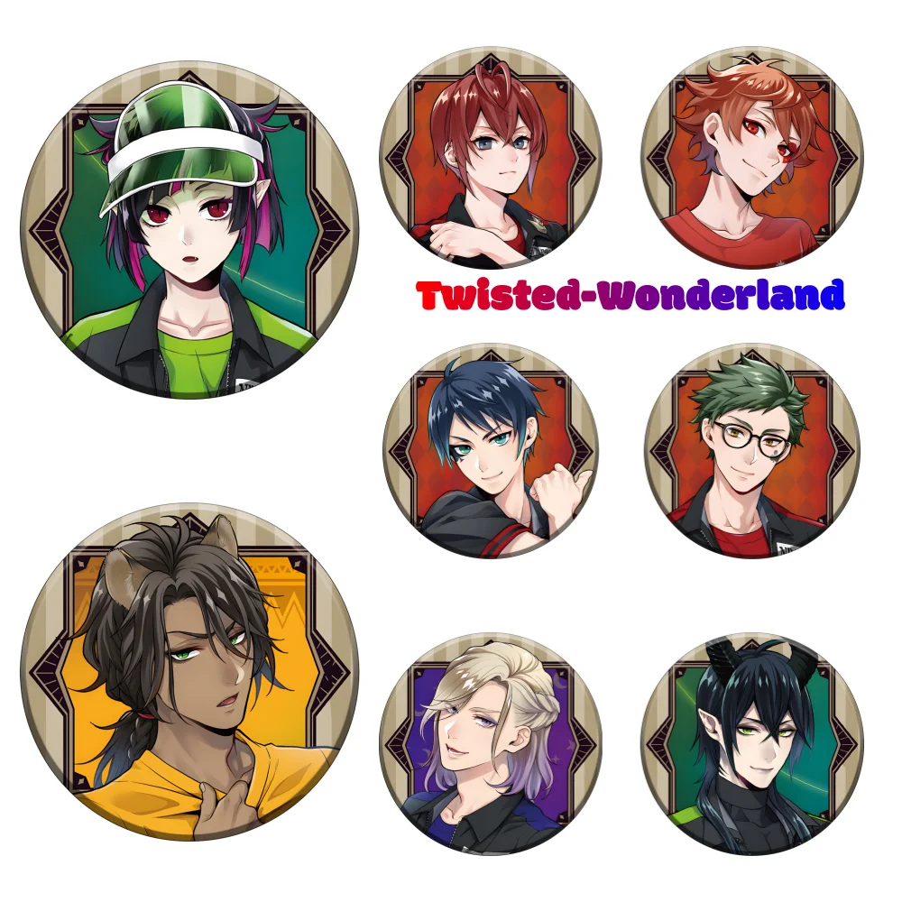 

Twisted Wonderland Enamel Pin Riddle Rosehearts Malleus Draconia Cartoon Brooch Idia Shroud Badge Backpack Hat Jewelry Accessory