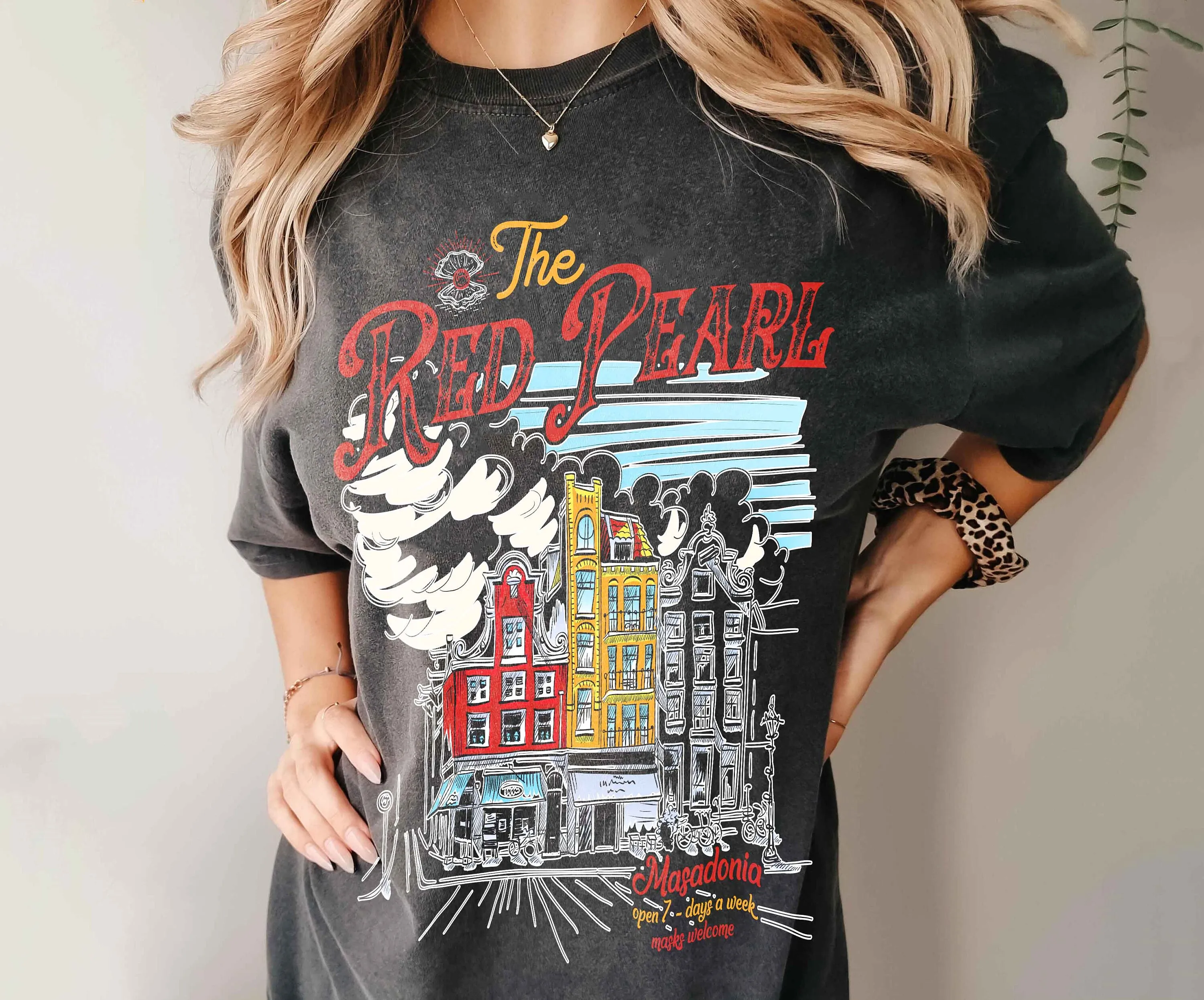 FBAA The Red Pearl Shirt, From Blood and Ash, Casteel Da'Neer, Poppy-Balfour, JLA Bookish Gift, Masadonia Solis Atlania Gift