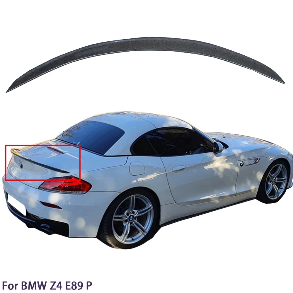 

For BMW Z4 E89 P Style Honeycomb Carbon Fiber Rear Spoiler Trunk Wing 2009-2016