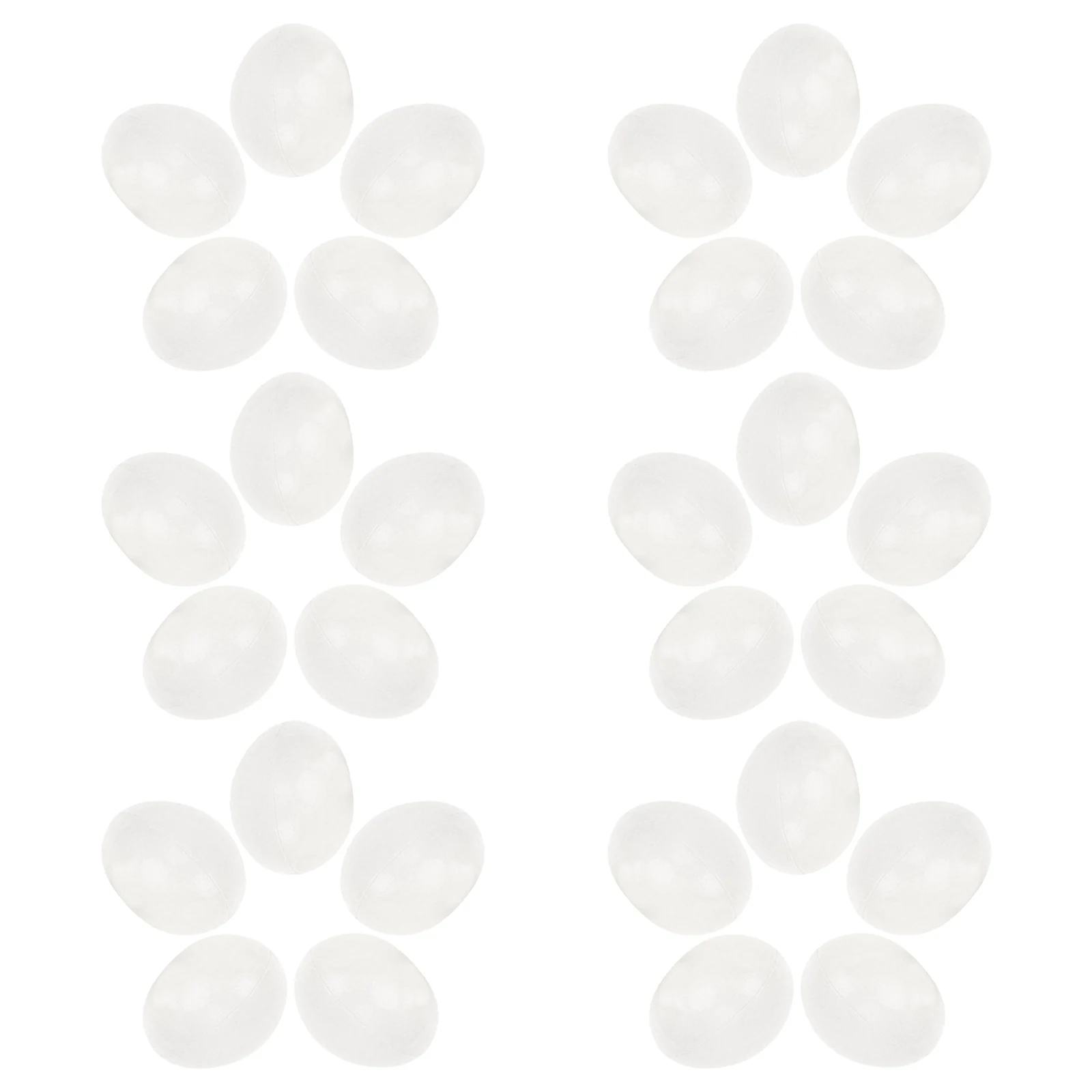 30 pezzi di uova di plastica per emulazione per bambini, attività di colorazione fai da te, divertimento educativo, oggetti di scena decorativi per l'uso di layout di scene di feste di festival