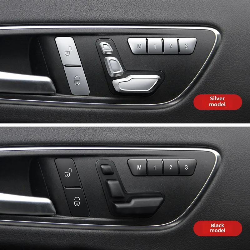 Autoruit Lift Knop Cover Sticker Schakelpaneel Styling voor Mercedes Benz A B C Klasse W204 W212 GLA GLK CLA GL ML GLE