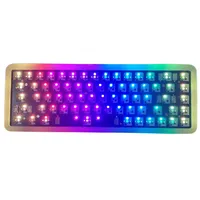 Goudan PCB Programming 68 bluetooth keyboard kit Everglide Acrylic case SK68 Hot swap RGB