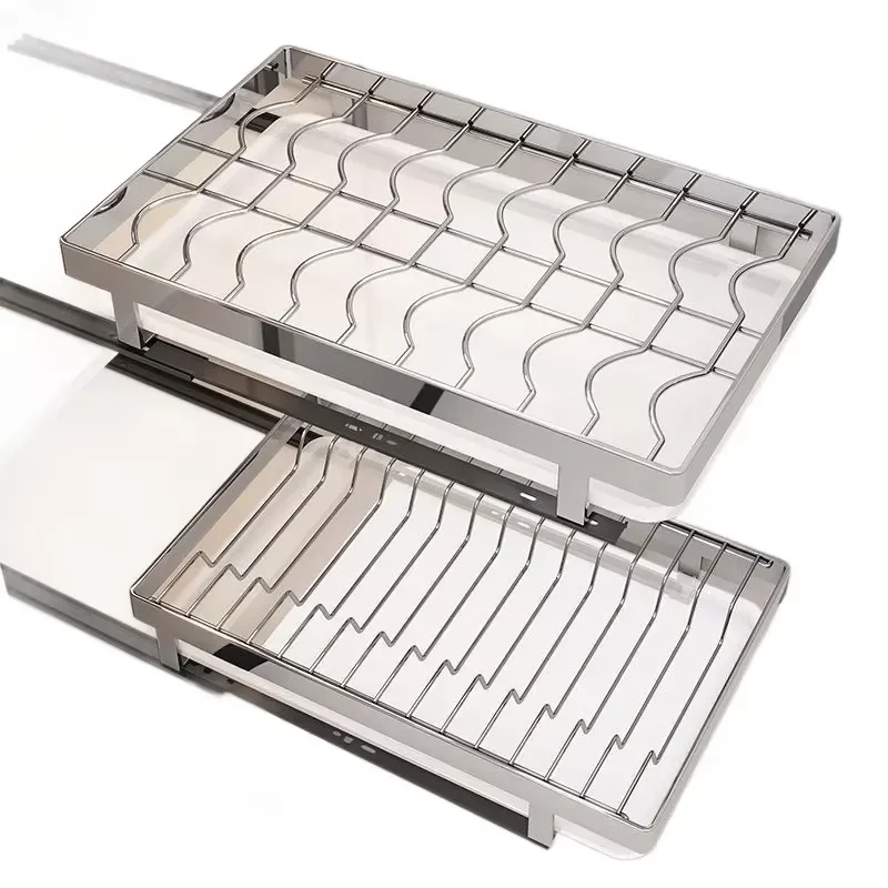 Pull Out Cutlery Storage Rack Cabinet With Built In Drawers For Organizing Kitchen Utensils Drawer Organizer Tray Holder